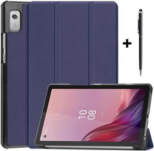 BONAEVER Case for Lenovo Tab M9 2023 9 inch Model TB310XU / TB310FU Slim Stand andard Shell Protective Cover with Stylus Pen Blue