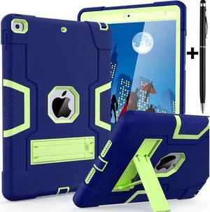 BONAEVER Case for ipad 9th Generation/iPad 8th Generation/iPad 7th Generation Slim Shockproof Rugged Protective Case with Built-in Stand for iPad 10.2 inch 2021/2020/2019 Navy Blue