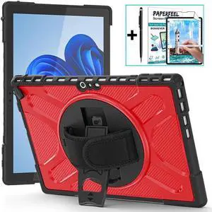 BONAEVER Case For Surface Pro 7 Plus / Surface Pro 7 / Surface Pro 6 / Surface Pro 5 / Surface Pro 4 12.3 inch Shockproof Cover with Stand and Strap Pen Holder 2 in 1 Stylus Pen