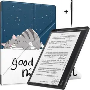 BONAEVER Slim Case for Kobo Elipsa 2E 10.3 inch 2023 - Premium Leather Case Protective Smart Folio Shell Cover with Pen Holder Auto Wake/Sleep Multi-Viewing Angles Stylus Pen