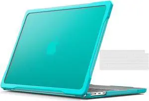BONAEVER Compatible with MacBook Air 13.6 inch 2022 2023 2024 2025 Release A3240 M4 A3113 M3 A2681 M2, Rugged Hard Shell Shockproof Cover with Keyboard Skin