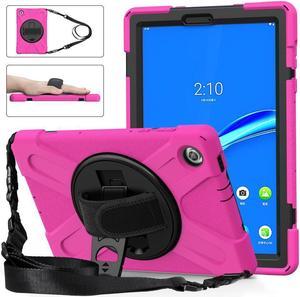 BONAEVER Case for Lenovo Tab M10 FHD Plus 10.3 inch 2020 2nd Gen / K10 TB-X606F TB-X606X TB-X6C6F TB-X6C6X Shockproof Cover with Stand Shoulder Strap