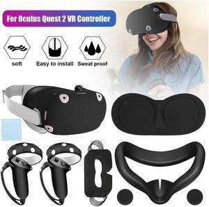 BONAEVER Oculus Quest 2 Accessories Quest 2 Face Cover Oculus Quest 2 Controller Grips Cover VR Shell Cover with Protective Lens Cover 5 Disposable Eye Cover