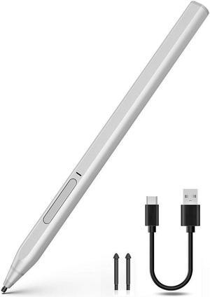 BONAEVER Stylus for Surface 4096 Pressure Sensitivity Compatible with New Surface Pro 8 & Pro 7/Pro 6/Pro 5 Pro 4/Laptop studio/Go 3/Duo 2 Fir Stand D Shape Body Rechargeable