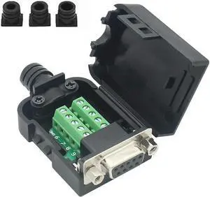 BONAEVER Connector DB9 RS232 D-SUB Serial Adapters (Female Adapter + Nut) BONAEVER Connector DB9 RS232 D-SUB Serial Adapters (Female Adapter + Nut)