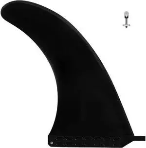 BONAEVER 10" Surf SUP Fin No-Tool Fin Screw Single Center Fin 10 Inch for Surfboard Longboard Paddleboard