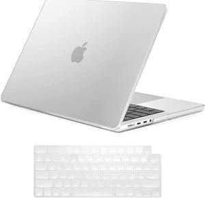 BONAEVER For Macbook Pro 14 Inch Case 2021 Model A2442 with M1 Pro / Max Chip Hard Case Shell Cover Keyboard Skin Cover for 14 Inch MacBook Pro 2021 with Touch ID