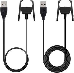 BONAEVER Fitbit Charge 2 Charger 2Pcs Replacement USB Charger Charging Cable for Fitbit Charge 2 with Cable Cradle Dock Adapter for Fitbit Charge 2 Smart Watch - 3.3 feet +1.6 feet
