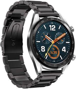 BONAEVER Huawei Watch GT B 22mm Adjustable Classic Wri Standb Bracelet Standainless Standeel B for Compatible Huawei Watch GT Sport / Classic / Ticwatch S2 & Ticwatch E2 Smartwatch