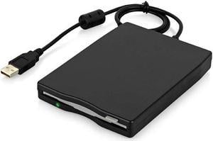 BONAEVER 3.5" USB External Floppy Disk Drive 3.5 inch Portable 1.44MB FDD Diskette Drive for Windows 2000/XP/Vi Standa/7/8 Plug Play Floppy Disk Reader Adapter