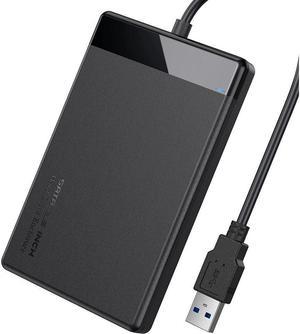 BONAEVER 2.5 Inch SATA to USB 3.0 Tool-free External Hard Drive Enclosure USB 3.0 5Gbps Support UASP For 9.5mm & 7mm 2.5" SATA I/II/III HDD SSD Laptop MacBook