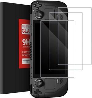 BONAEVER 3-Pack Tempered Glass Screen Protector for Steam Deck 7 inch 2022 9 Hardness HD Clear Transparent Anti-Scratch Bubble-Free Screen Protector