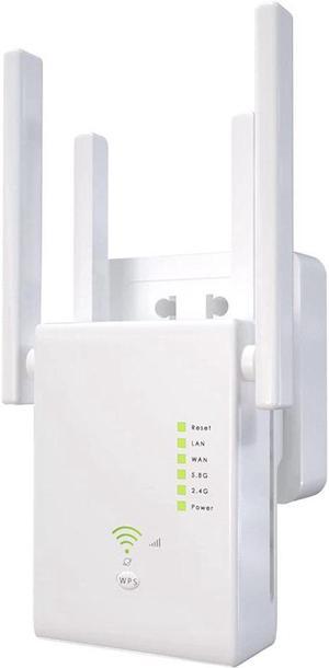 BONAEVER WiFi Extender 1200Mbps WiFi Signal Boo Stander for Home 6000 Sq.ft 35 Devices Dual B 2.4G/5G Outdoor Signal Amplifier with Ethernet Port