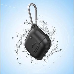 BONAEVER For Airpods 3rd Generation 2021 Case Compatible Wireless Charging LED Light Visible IP68 Waterproof Shockproof Dustdproof Full-Body Protective Cover for AirPods 3 with Keychain