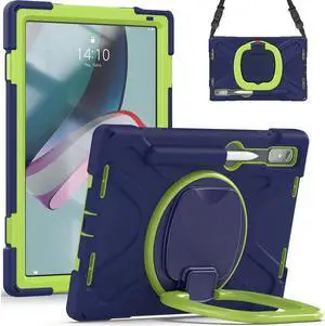 BONAEVER For Lenovo Tab P11 Pro 11.2 inch 2nd Generation 2022 Case TB-132FU TB-138FC Rugged Shockproof Cover with Hand Strap Shoulder Strap