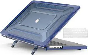 BONAEVER For Macbook Pro 14 inch Case 2023 2022 2021 M2 A2779 A2442 M1 Pro/Max Chip with Touch ID Hard Shell Protective Cover with Stand Keyboard Skin