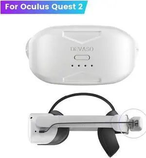 BONAEVER Battery Pack for Oculus Que Stand 2 6000mAh Extend Playtime Fast Charging VR Power Bank Portable VR Extended Power Battery for Que Stand Pro / Pico 4 / Meta Que Stand 2 VR Elite Strap