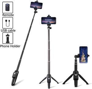 NEXBOOM iPhone Tripod Stand- 67 [360° Rotation Mount & Heavy Duty] Cell  Phone Tripod Stand with Remote, iPhone Tripod Compatible with iPhone 15 14  13