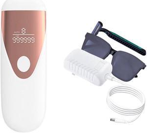 BONAEVER Electric Epilator Permanent Epilator Hair Removal Electric Painless Threading Whole Body Hair Remover for Face Armpits Legs Bikini Line Rated at 999900 Flashes