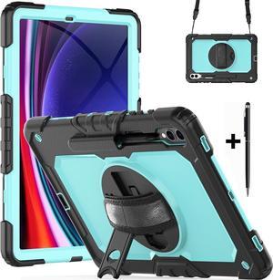 Samsung Galaxy Tab A 10.1 Case 2019, Sm-t510/t515 Shockproof Rugged  Protective Case Cover With Built-in Screen Protector, 360 Stand,hand Strap&  Shoul