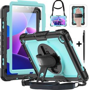 BONAEVER Case for Lenovo Tab M10 Plus 3rd Generation 106 Inch 2022 TB125FUTB128FUTB128XU with Screen Protector Shockproof Protective Cover with Pen Holder Stand and Shoulder Strap Stylus