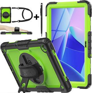BONAEVER Case for Lenovo Tab M10 Plus 3rd Generation 106 Inch 2022 TB125FUTB128FUTB128XU with Screen Protector Shockproof Protective Cover with Pen Holder Stand and Shoulder Strap Stylus