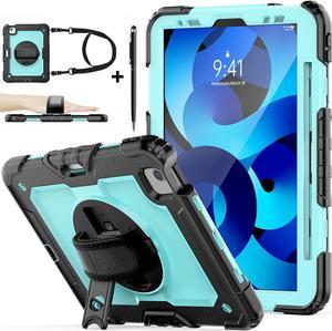 BONAEVER Case for iPad Pro 11 inch 2022 2021 2020 2018 iPad Air 5 Air 4 10.9 inch Shockproof Cover with Screen Protector Pen Holder Stand and Shoulder Strap Stylus Pen