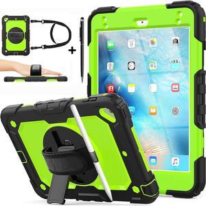 BONAEVER Protective Case for iPad Mini 5 Mini 4 7.9 inch Shockproof Cover with Screen Protector Pencil Holder Stand and Shoulder Strap Stylus Pen