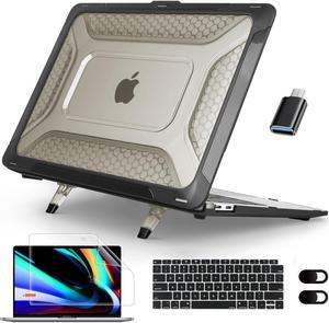 BONAEVER For MacBook Air 13 inch Case 2022 2021-2018 Release A2337 M1 A2179 A1932 Retina Display Touch ID Plastic Hard Shell Cover with Keybaord Cover & Screen Protector & Type C Adapter
