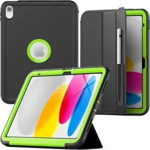 BONAEVER Case for iPad (A16) 11th Generation 11 Inch 2025, iPad 10th Generation 10.9 inch 2022 Durable Protective Cover with Pencil Holder Folding Stand Smart Magnetic Cover Auto Sleep/Wake