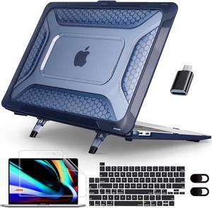 BONAEVER For MacBook Pro 13 inch Case M2 2023 2022 2021-2016 A2338 M1 A2251 A2289 A2159 A1989 A1708 A1706 Plastic Hard Shell Cover with Keybaord Cover & Screen Protector & Type C Adapter