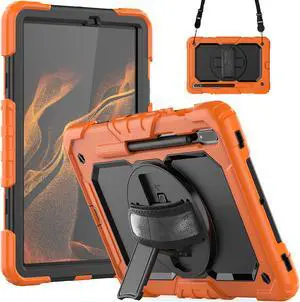 BONAEVER For Galaxy Tab S8 2022 / Tab S7 2020 11 Inch Case (SM-X700/706/T870/T875) with S Pen Holder Rugged Shockproof Rotating Stand and Protective Cover for Galaxy Tab S8 / S7 11"