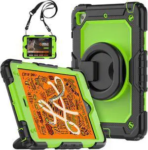 BONAEVER For iPad Mini 5 / iPad Mini 4 Case with Screen Protector Shockproof Cover for iPad Mini 5th / 4th Generation 7.9 Inch with S Pen Holder Stand and Strap Shoulder Strap