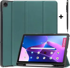 BONAEVER For Lenovo Tab M10 Plus Case 10.6 Inch 2022 3rd Gen Slim Stand andard Back Shell Protective Smart Cover Case for Lenovo Tab M10 Plus 10.6" 2022 Release with Universal Stylus Pen