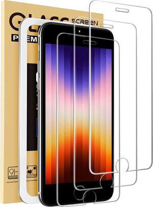 BONAEVER 3Pack Tempered Glass Screen Protector for iPhone 7  iPhone 8  iPhone SE 47 inch Easy In Standallation Frame Full Coverage Bubble FreeAntiScratch AntiFingerprint