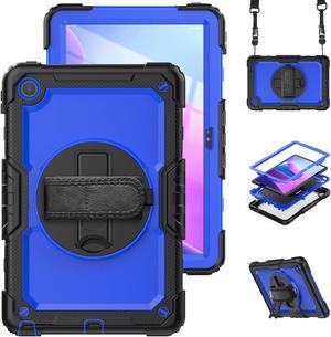 BONAEVER Case for Lenovo Tab M10 Plus 3rd Gen 10.6 inch 2022 Model TB-125FU/TB-128FU/TB-128XU Shockproof Cover with 360 Rotating Stand /Hand Strap Screen Protector Shoulder Strap S Pen Holder
