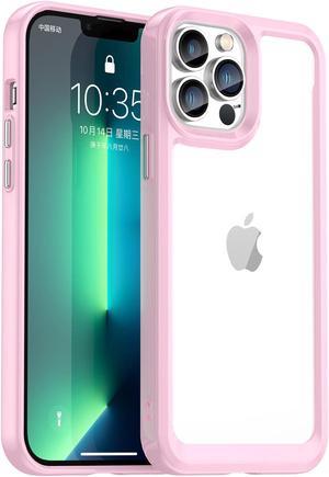 BONAEVER Case Compatible with iPhone 13 Pro Max 67 inch Shockproof Phone Bumper Cover AntiScratch Clear Back Pink