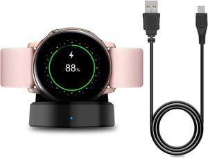 BONAEVER Charger Stand for Samsung Galaxy Watch 4 Galaxy Watch Active 2for Galaxy Watch Activefor Galaxy Watch 4 Classicfor Galaxy Watch 3 Replacement Charging Cradle Dock for Galaxy Active Watch
