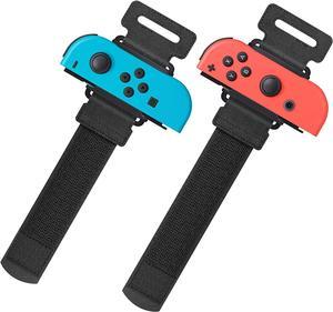 BONAEVER Upgraded Wri Stand B s Compatible with Ju Stand Dance 2022 2021 2020 Switch Adjustable Ela Standic Dance Straps Compatible with Switch & Switch OLED Controllers 2 Pack for Kids Adults