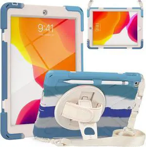 BONAEVER For iPad 9th Generation Case iPad 8th/7th Generation 10.2 Case with Pencil Holder Stand and Strap Shoulder Strap zenrich Rugged Case for iPad 10.2 inch 2021/2020/2019