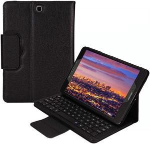 BONAEVER Keyboard Case for Samsung Galaxy Tab A 9.7 inch 2015 Model SM-T550 T555 P550 P555 Detachable Magnetic Wireless Bluetooth Keyboard Cover Auto Sleep Wake with Stand Folio PU Leather Case