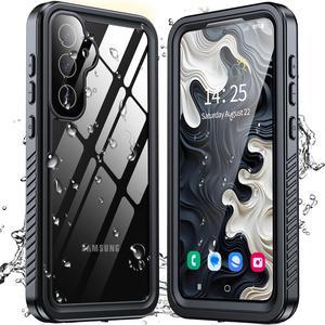 BONAEVER for Samsung Galaxy S23 FE 5G Case Waterproof Built in Screen Protector 360° Protective Shockproof IP68 Underwater Case for Galaxy S23 FE 5G - Black