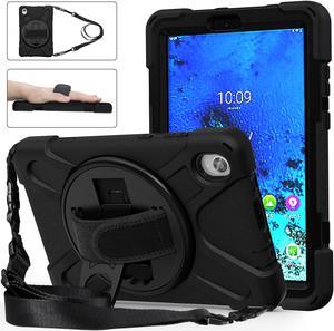 BONAEVER For Lenovo Tab M8 HD 8.0 Inch 2020 Mdoel TB-8705F / TB-8705N Shockproof Protective Cover with Hand & Shoulder Strap Stand and Pencil Holder