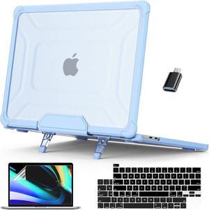 BONAEVER Case for MacBook Pro 13 inch M2 2023 2022 2021-2016 A2338 M1 A2251 A2289 A2159 A1989 A1708 A1706, Laptop Hard Cover with Kickstand, Keyboard Skin, Screen Protector, Camera Cover USB C Adapter