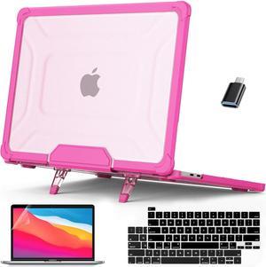 BONAEVER Case for MacBook Pro 13 inch M2 2023 2022 2021-2016 A2338 M1 A2251 A2289 A2159 A1989 A1708 A1706, Laptop Hard Cover with Kickstand, Keyboard Skin, Screen Protector, Camera Cover USB C Adapter