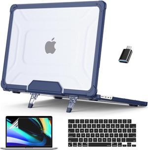 BONAEVER Case for MacBook Pro 14 inch Case 2023 2022 2021 M3 A2918 A2992 M2 A2779 M1 A2442 Pro Max Chip Laptop Hard Cover with Kickstand Keyboard Skin Screen Protector Camera Cover USB C Adapter