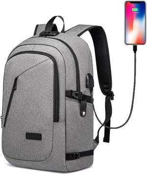 17 Inch Business Laptop Backpack Large Travel Backpack with USB Charging Port Lightweight Anti-Theft Laptop Backpack for Men & Women