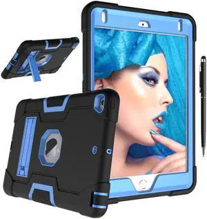 Bonaever Case for iPad Mini 5 2019, iPad Mini 4 2015 with Kickstand, Heavy Duty Shockproof Protective Cover with Stylus Pen Navy Blue