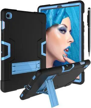 BONAEVER Case for Samsung Galaxy Tab S5e 10.5 inch 2019 SM-T720/T725/T727 with Kickstand, Heavy Duty Shockproof Protective Cover with Stylus Pen Blue
