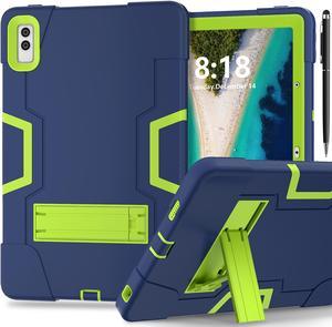 BONAEVER Case for Lenovo Tab M10 5G 10.6 inch 2023 TB-360ZU with Kickstand, Heavy Duty Shockproof Protective Cover with , Pencil Holder, Stylus Pen Green